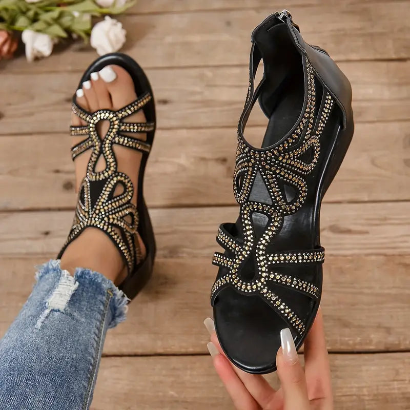 Comfortable Open-Toe Cutout Design Sandal