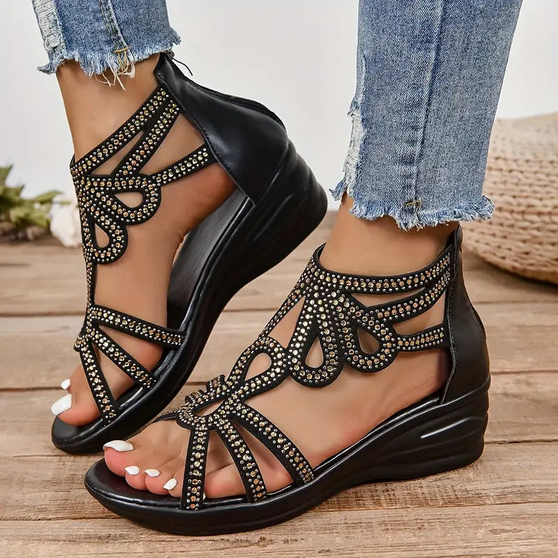 Comfortable Open-Toe Cutout Design Sandal