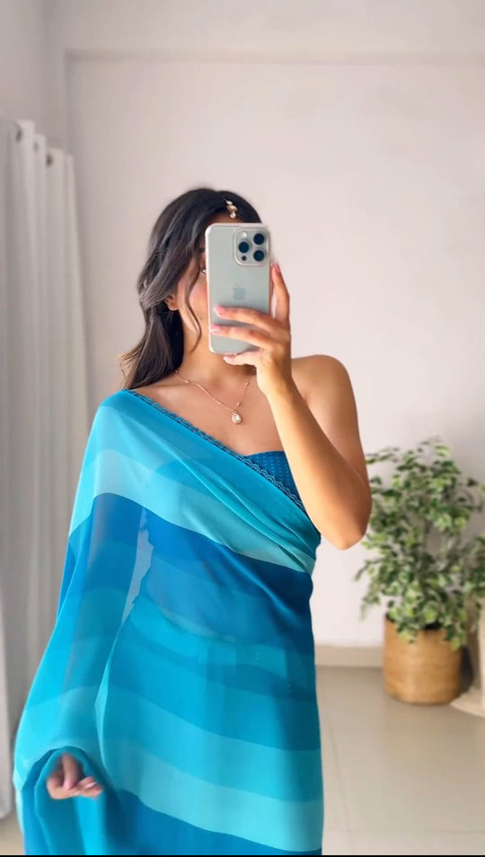 Arctic 1-Minute Ready To Wear Saree