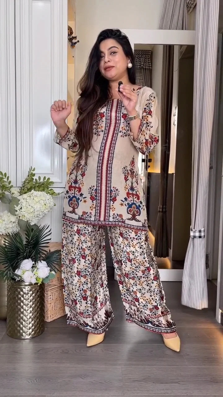 Luxurious Printed Cord-Set
