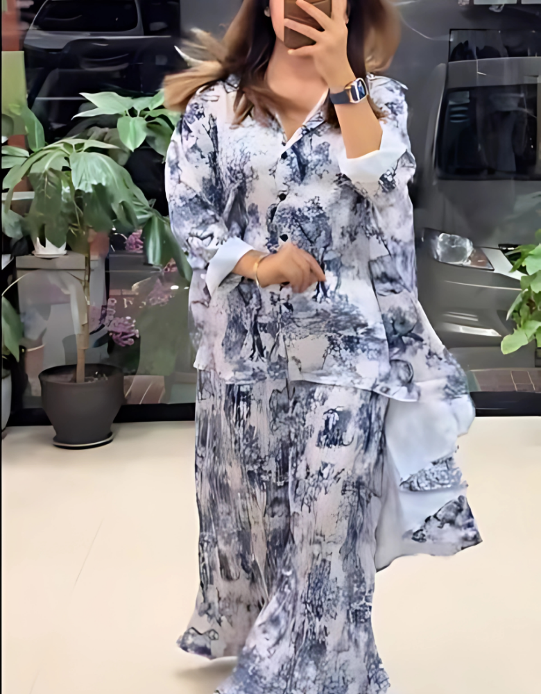 Chiffon Long Floral Printed Dress | Diva Love