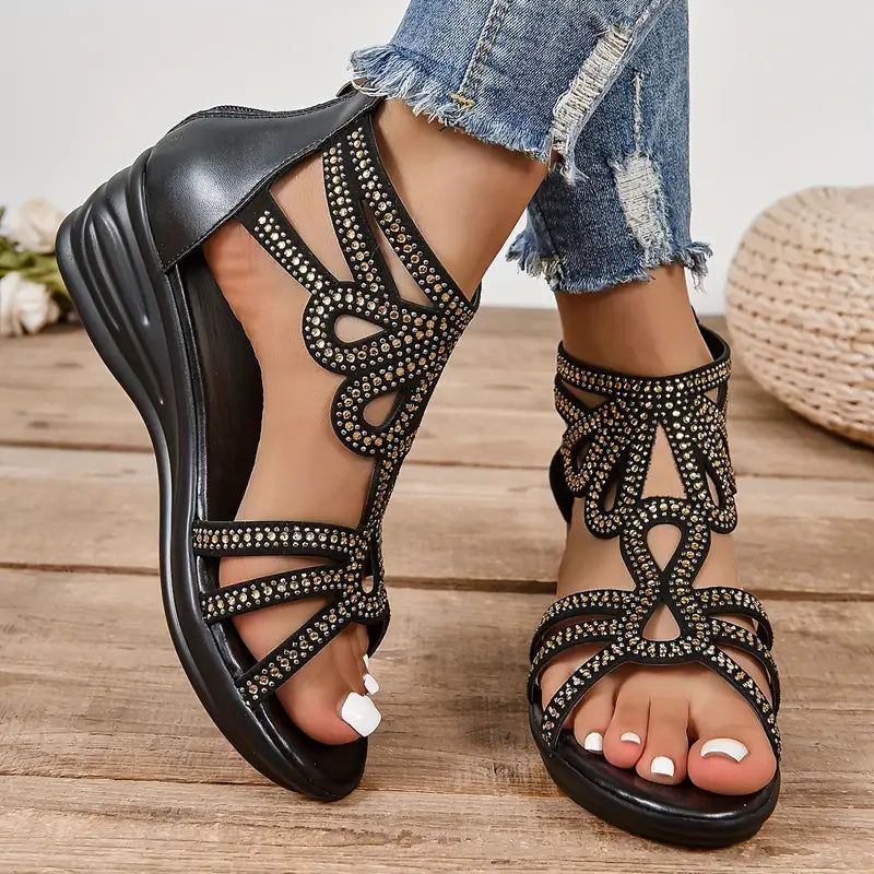 Comfortable Open-Toe Cutout Design Sandal