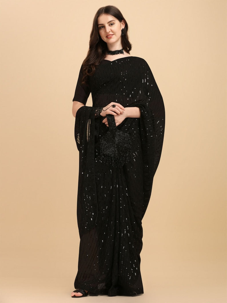 One Minute Ready To Sparkle Saree