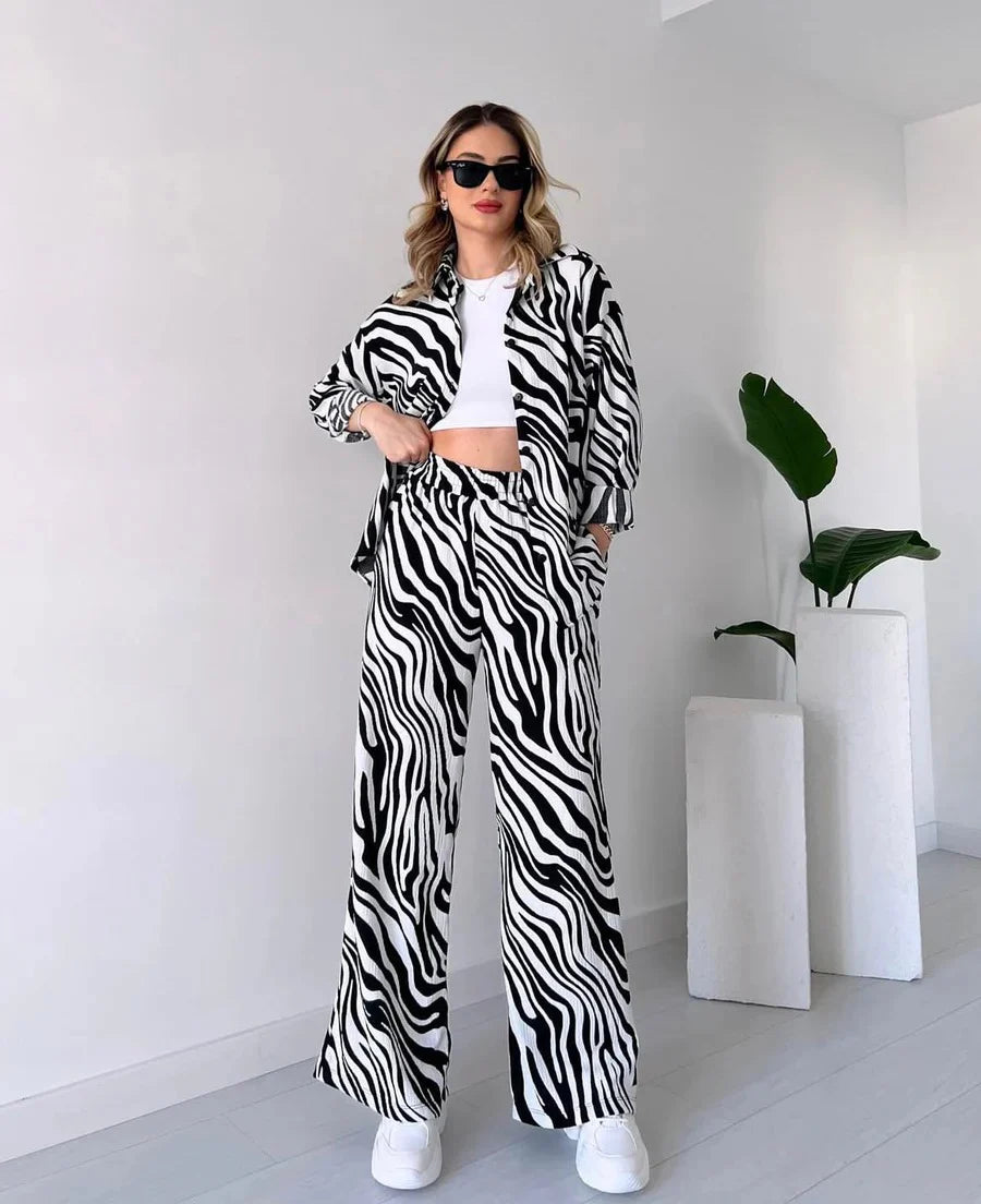Zebra Chic 2 Piece Coord Set