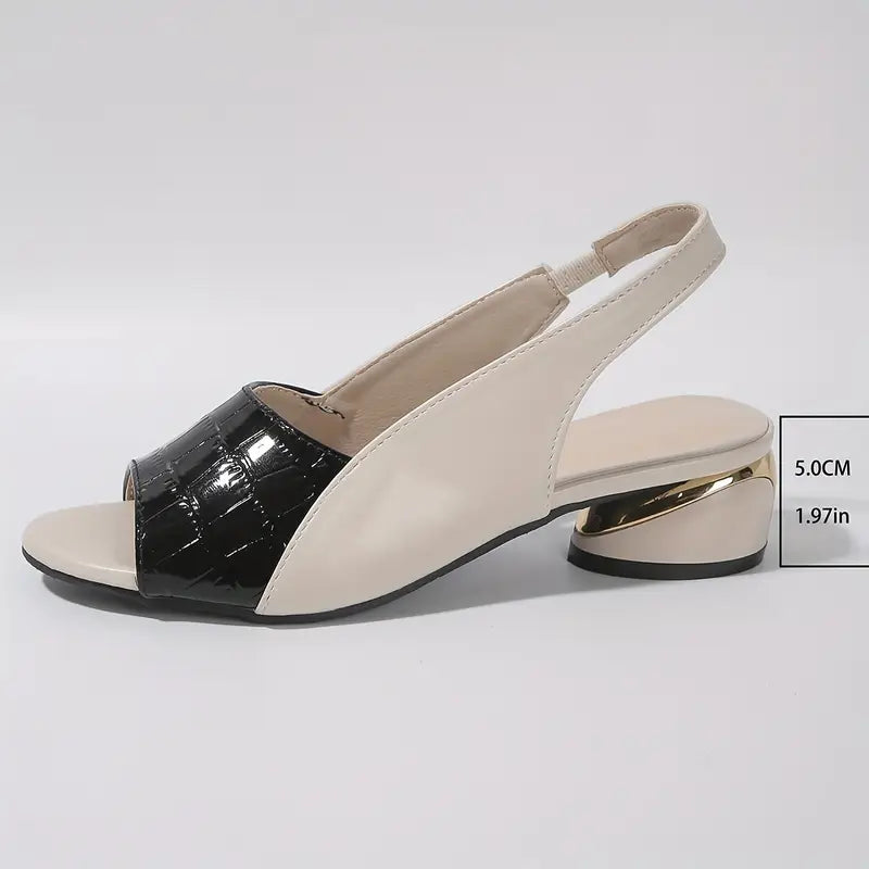 Stylish High Slingback Sandals