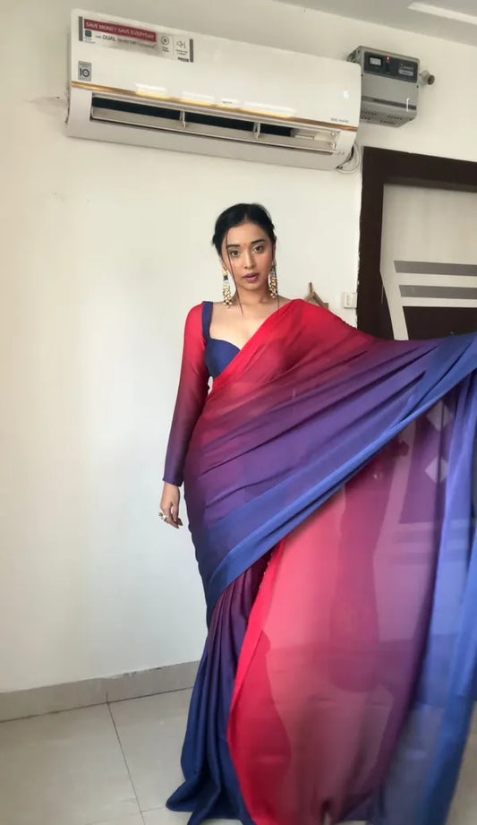 Aliya 1 Minute Ready to Wear Saree Vibrant
