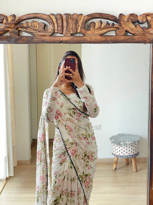 Vibrant 1 Minute Ready to Wear Saree
