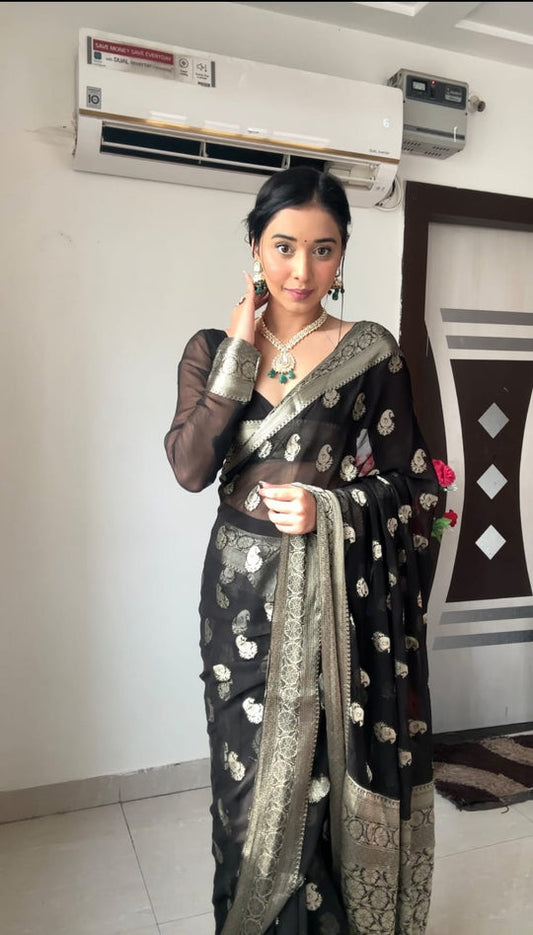 Vibrant 1 Minute Ready to Wear Saree